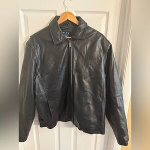 Ford Professional Tech Society Men’s Large Black Leather Jacket